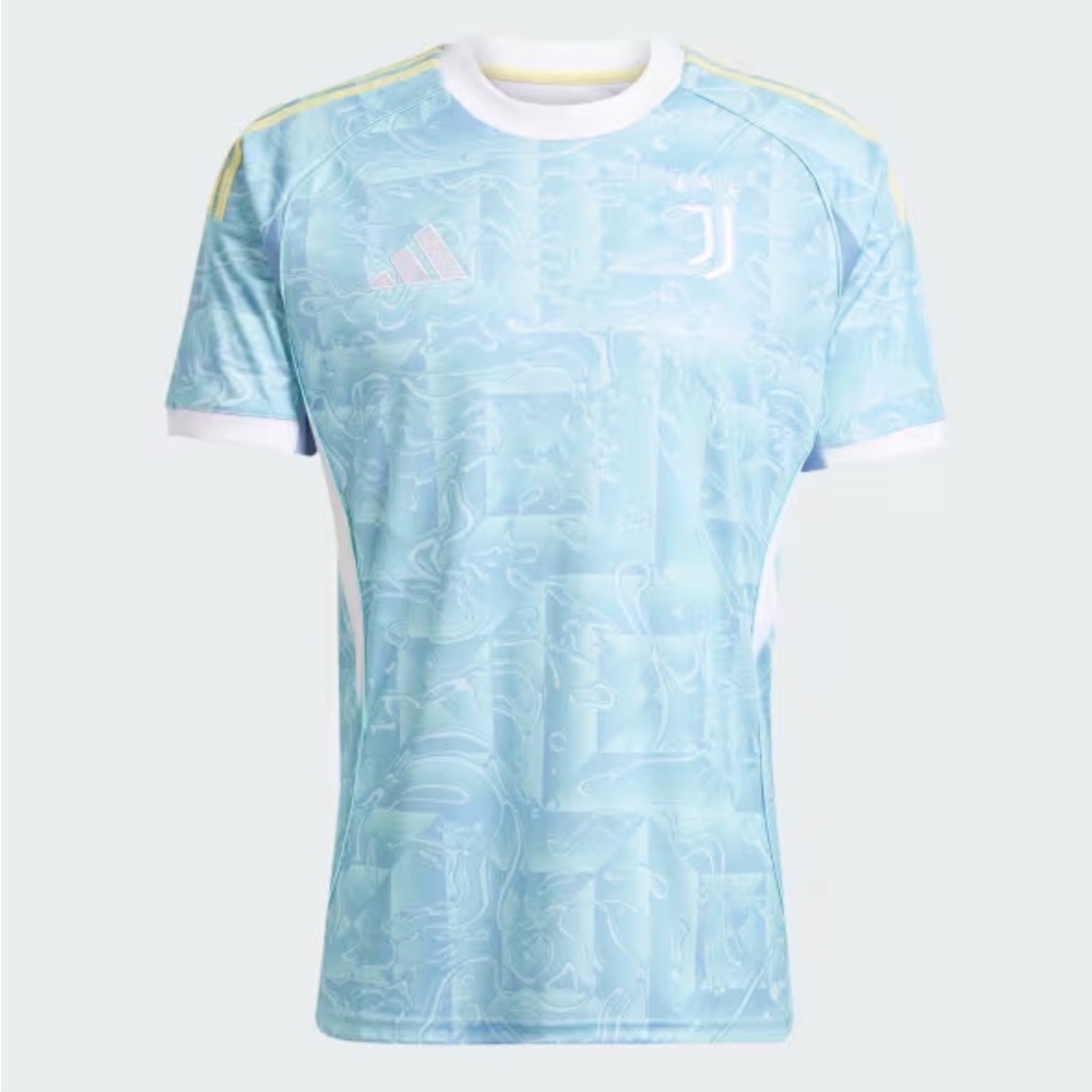Adidas Sky Blue Soccer Jersey with White Trim